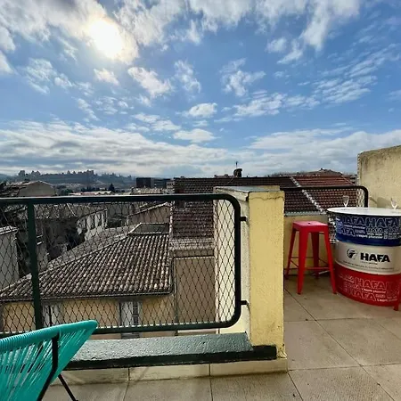 Duplex 70m2 - Vue Cite Medievale - Parking Gratuit