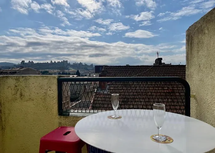 Duplex 70m2 - Vue Cite Medievale - Parking Gratuit * Carcassonne