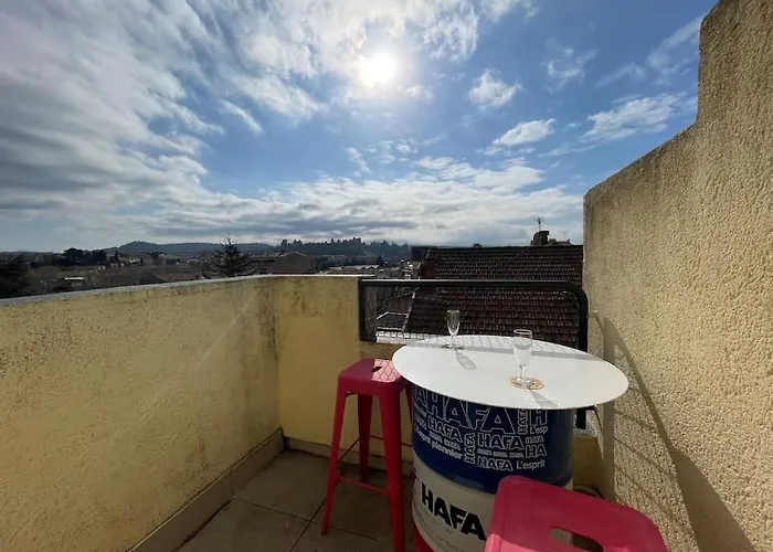 Duplex 70m2 - Vue Cite Medievale - Parking Gratuit Carcassonne